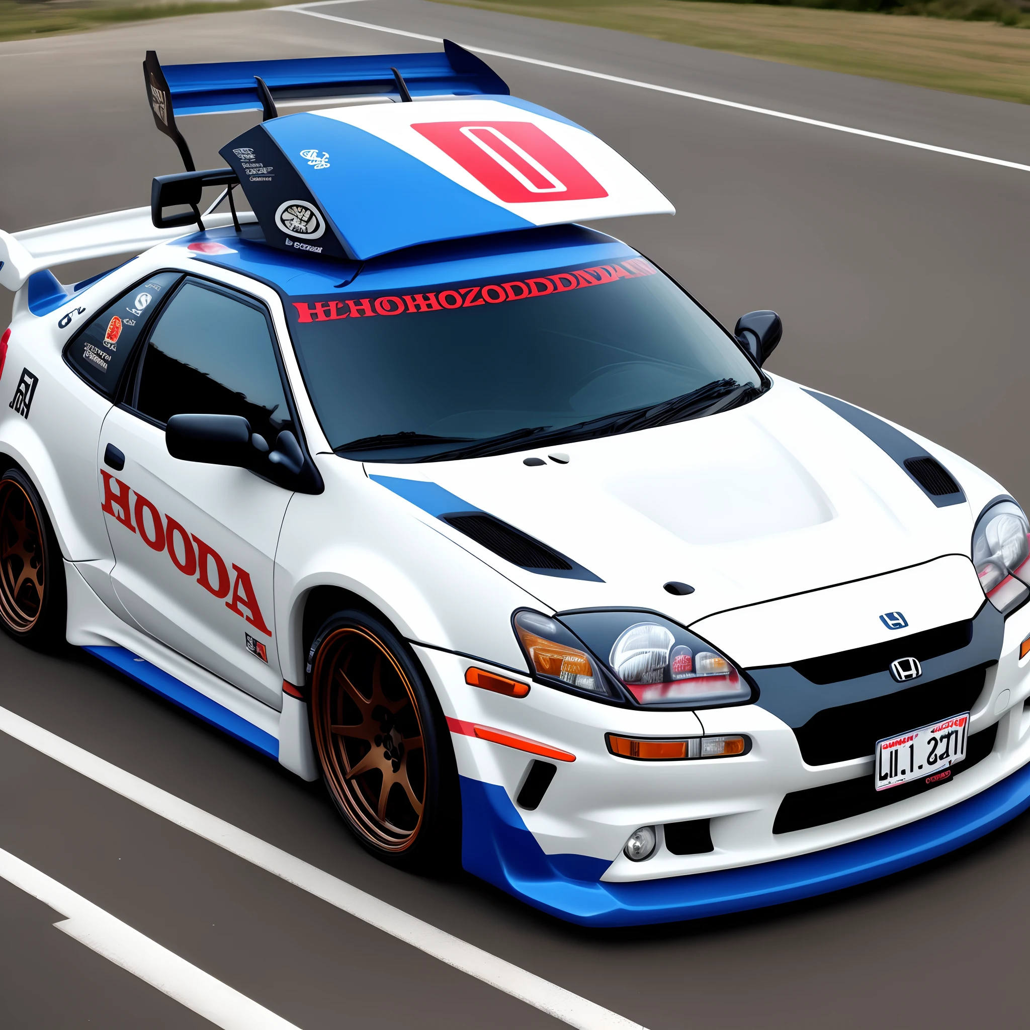 Honda crx with custom livery