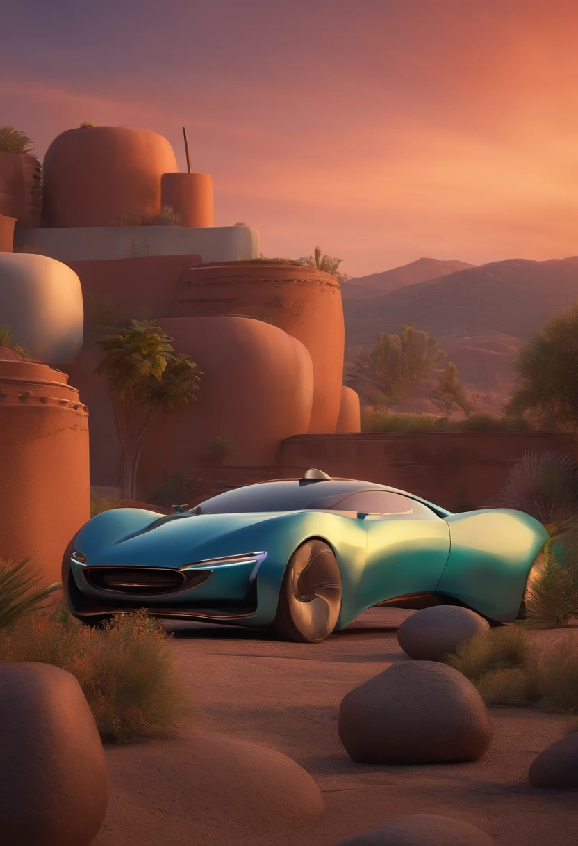 Um arquiteto de sonhos futurista, mas realista, inspired by Pixar animation, de perto. The character takes center stage with captivating facial expressions, oferecendo um toque de irrealidade.