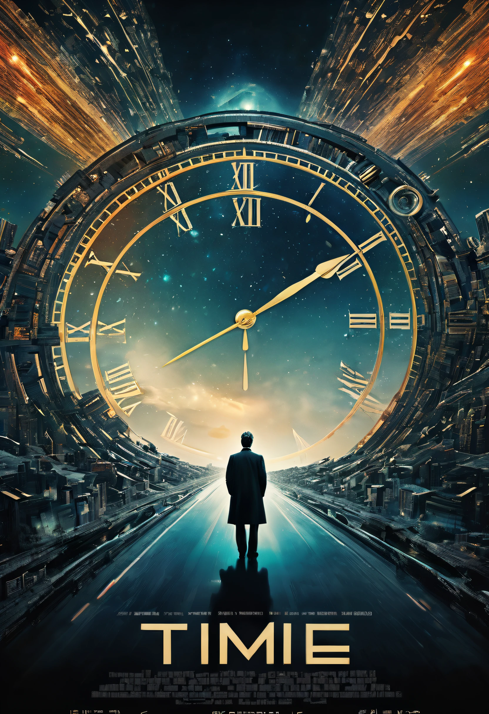Prepare for a mind-bending cinematic experience with this captivating movie poster for a time travel thriller, where intricate timelines and parallel universes converge in a visually stunning and thought-provoking narrative. The composition captures the complexity and intrigue of the time travel genre, with intricate patterns and mesmerizing visuals. The use of bold colors and surreal elements adds to the disorienting and thought-provoking nature of the film, leaving viewers questioning the boundaries of time and reality. Directed by renowned filmmaker Christopher Nolan,text:2,
