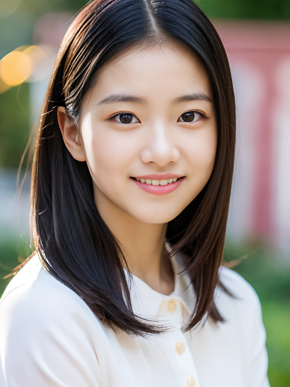 Best-quality, Masterpiece, Ultra-High-Resolution, (Photorealistic:1.4), Raw-Photo, at luxury-hotel-suit, 1girl, the most famous Japanese idol, wearing spring-clothes, extremely cute face like the most popular Japanese idol, extremely cute big-black-eyes, extremely cute hairstyle, extremely beautiful skins, innocent-smile