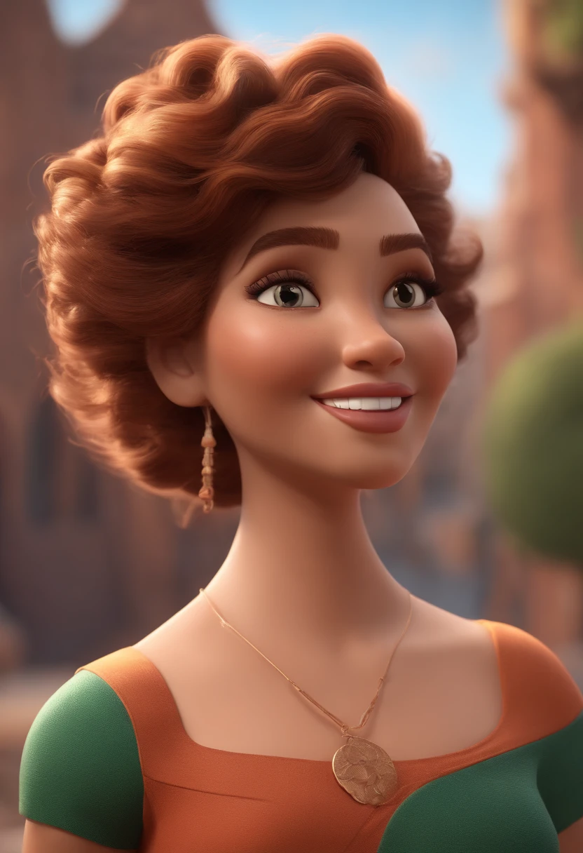 personagem dos desenhos animados de uma mulher com uma blusa de lunhk, animation character, Caractere estilizado, animation style rendering, 3D estilizado, Arnold Maya render, 3 d render stylized, toon render keyshot, Personagem 3D, Personagem 3D, 3d rendering stylized, 3 d character render, personagem de desenho animado, Personagem de close up, Pose de personagem, (Estilo Pixar) (master part:1.2) (Bokeh) (best quality) (pele detalhada) (textura detalhada) (8k) (argila) (Cinematic lighting) (foco nítido