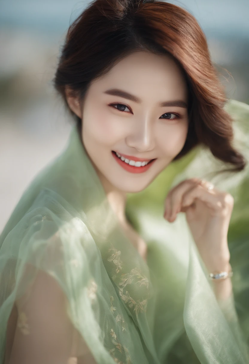 skin care korean asia model smile