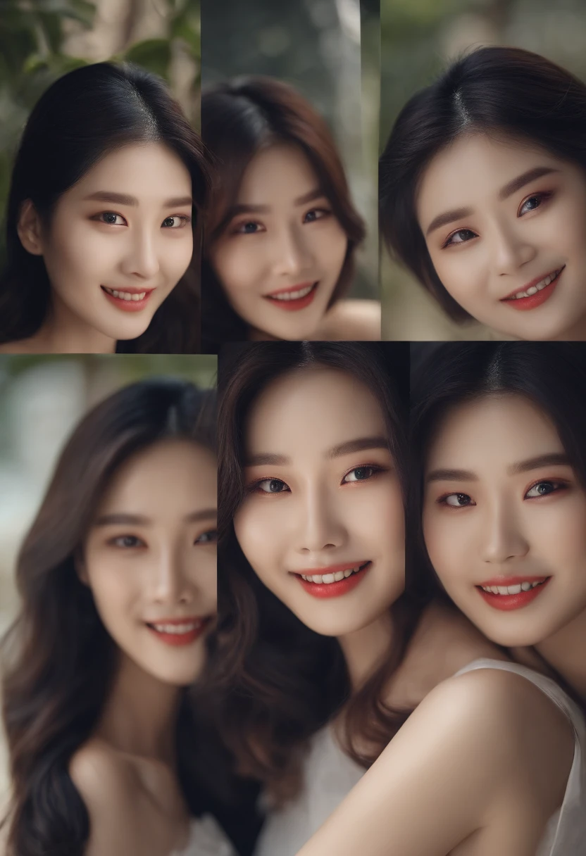 (A hyper-realistic), (illustratio), (hight resolution), (8K), (ighly detailed), (The best illustrations), (beatiful detailed eyes), (top-quality), (ultra-detailliert), (masterpiece), (wall-paper), (详细的脸)、Upper body close-up,Armpit, A smile,Plump,独奏、Girl in silk plunged white tank top, full of sweat, japanes, large full breasts, (camel's toe)、huge-breasted、Detailed, well-groomed white teeth、Ultimate Beauty、shot on the Canon EOS R 6、full of sweat、(beautiful detailed teeth)、Silver necklace、There is a park with sunshine outside、Navel、Lingerie underneath、Perfect fingers、perfect teeth、