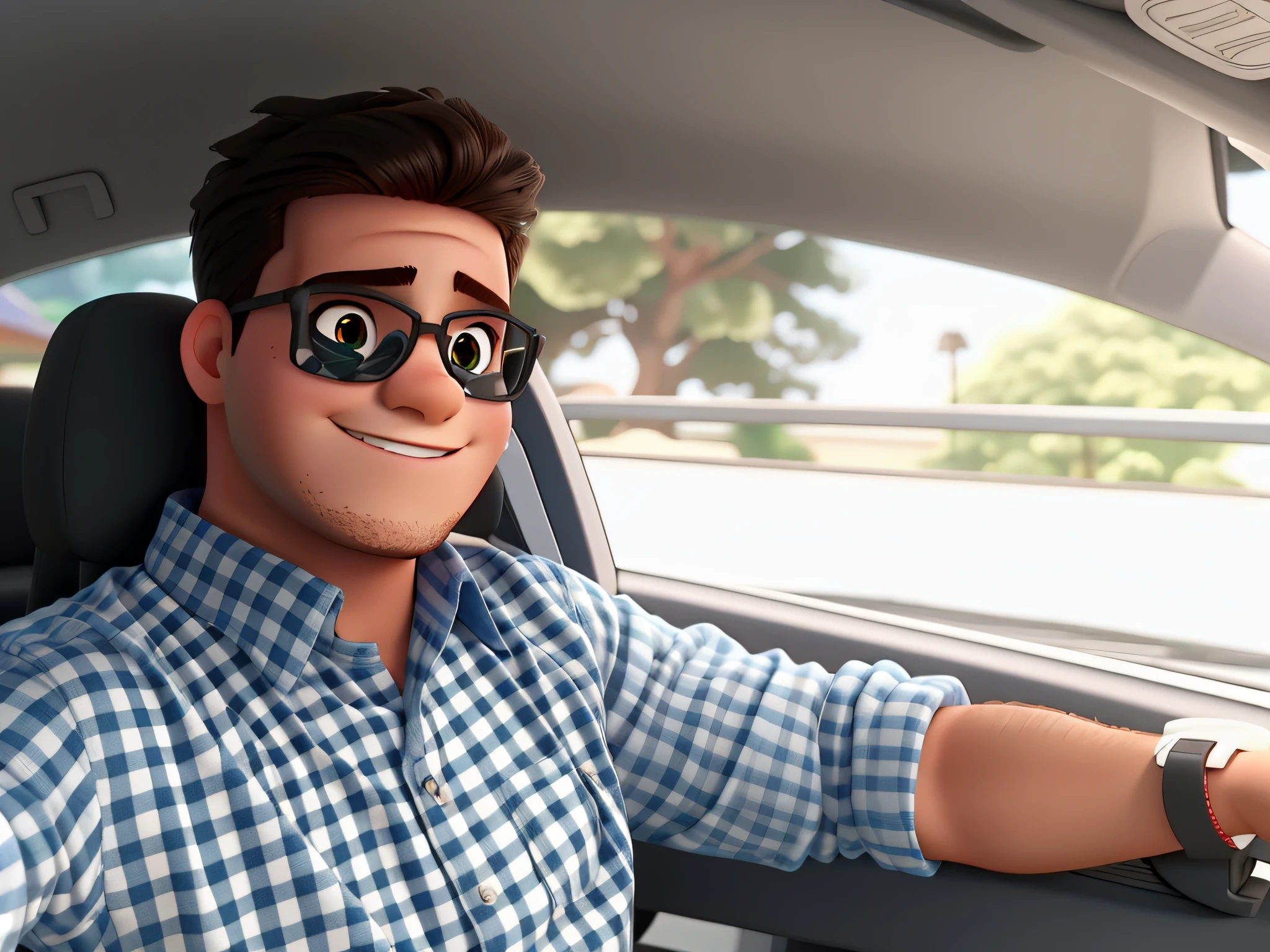 um jovem moreno, estilo Disney Pixar, alta qualidade, melhor qualidade