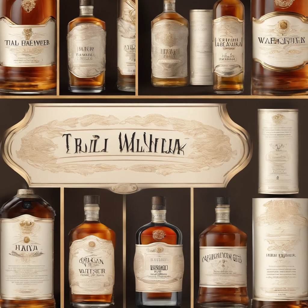 Packaging for premium clear water whiskey brands Collect heritage and traditions with classic lettering and old wood textures.,Thai Style,
