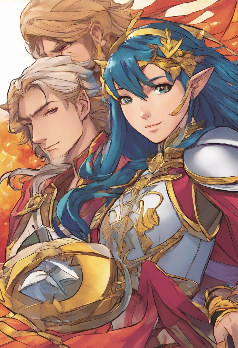 Lyn (Fire Emblem) cutting someone diagonally in half