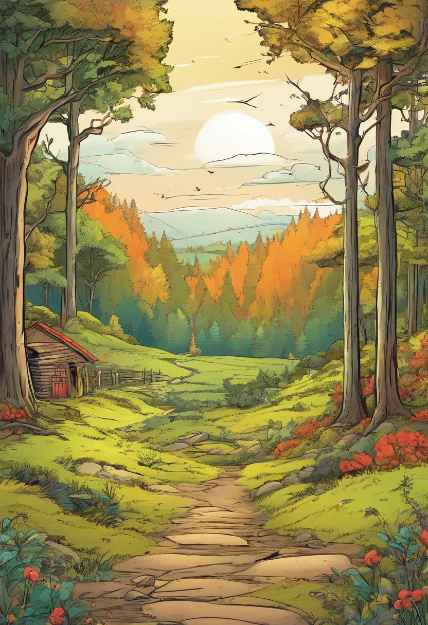 isolted farming place near mysterious forest