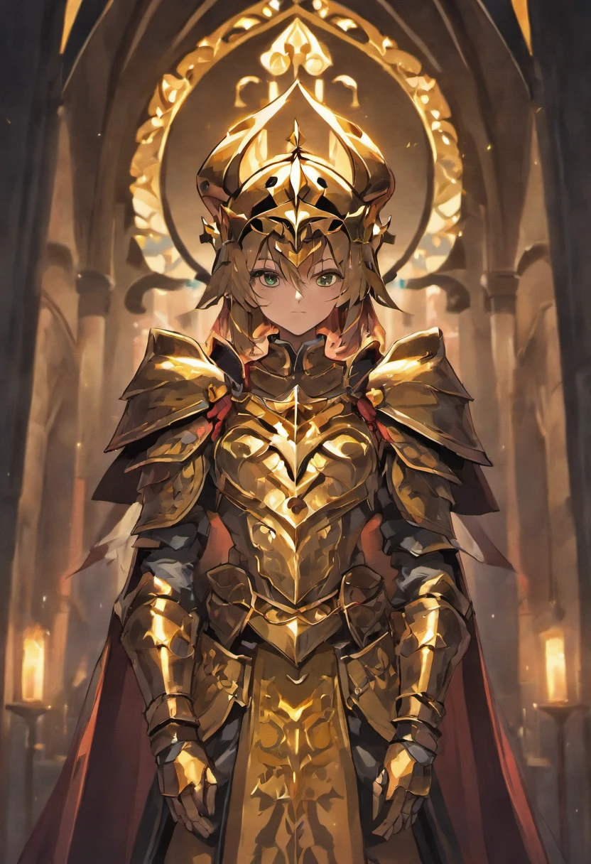 Medieval knight, medieval knight helmet, glowing armor