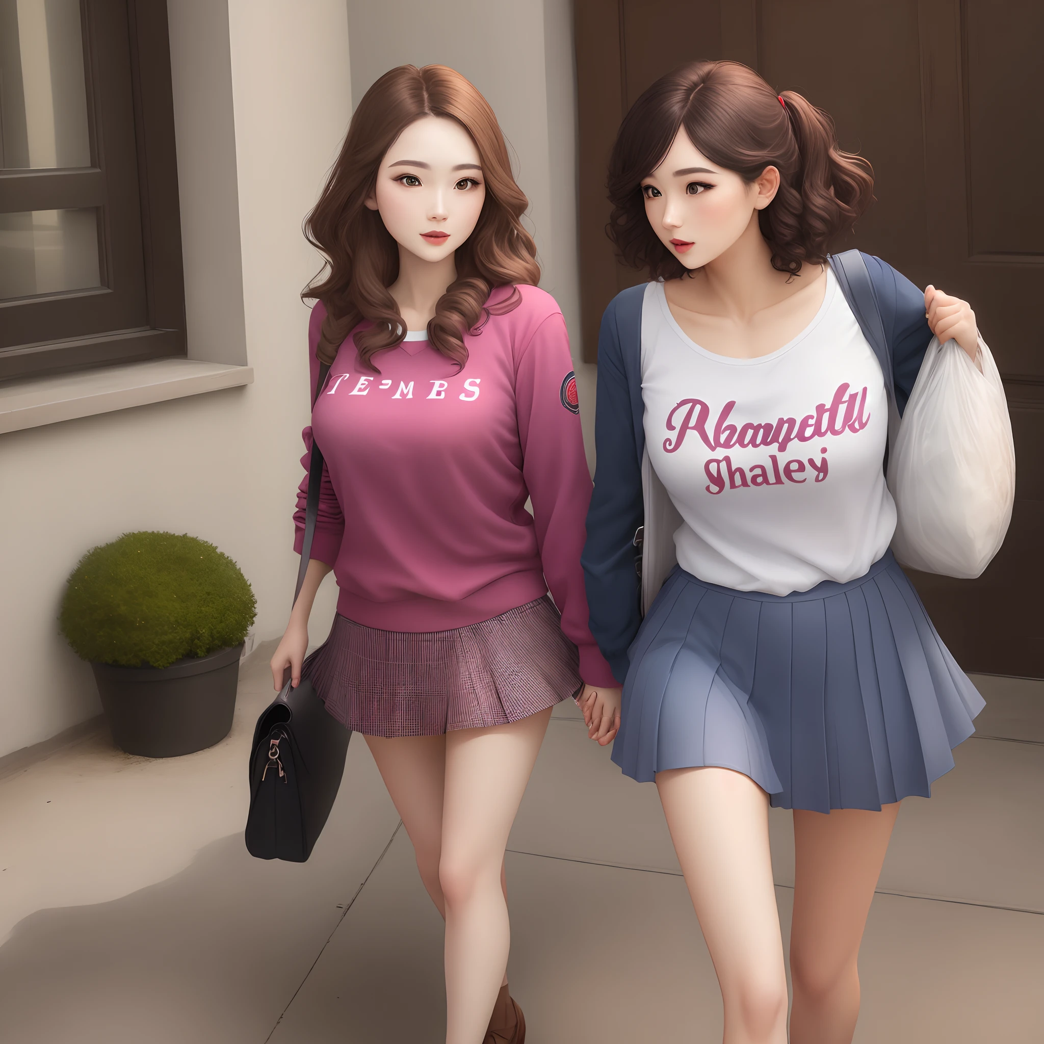two women in preppy clothes
