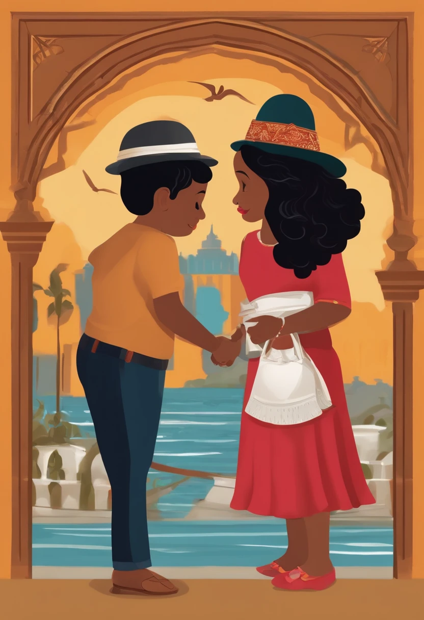 Casal  de imigrantes italianos  pobres com 4 filhos