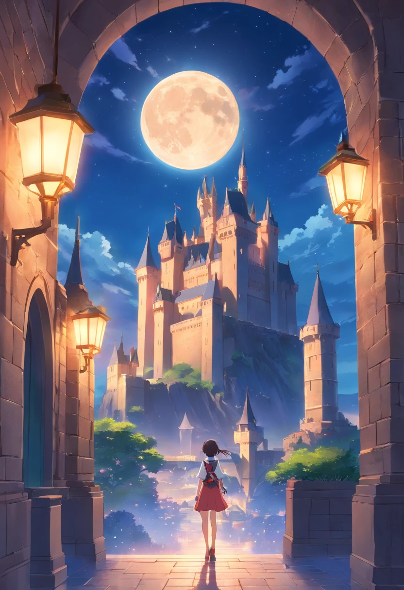 moon,castle,fate/stay background