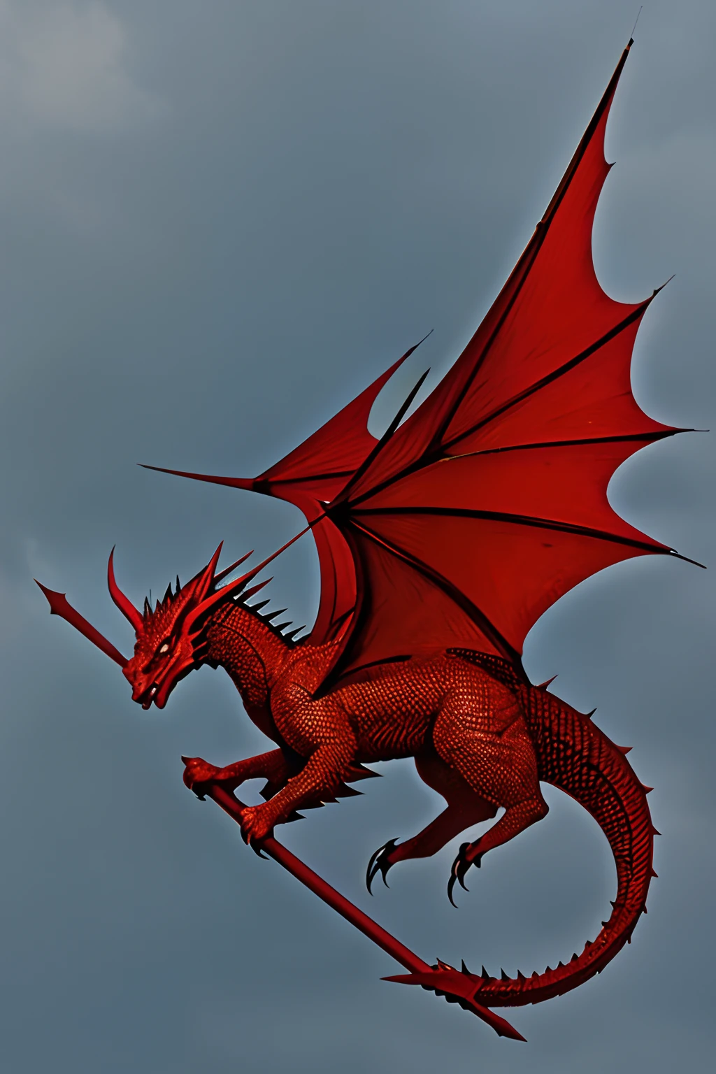 a red dragon