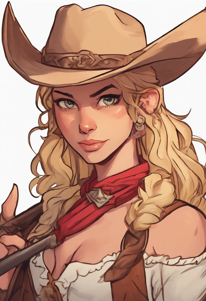 cowboy shot, upper body view, anime style: 1.8, anime drawing, ultra detailed face, ultra detailed body, 4k, Sumergai Lee Noriega, (standing), best quality, anime style, hires, highest definition, digital blending, bold drawing lines, ((slender body, female wrestler), (location: wrestling arena, crowds watching), (weak body, slender body, broad shoulders, , little biceps, thighs), ((white micro bikini, shorts, groin, white boots, white gloves, collar)), victorious, winner, smile, , (big breasts), (big eyes, brown eyes), (warming up), (brown hair, loose hair, curly hair, wavy hair, long hair, missy hair), 27 years old,