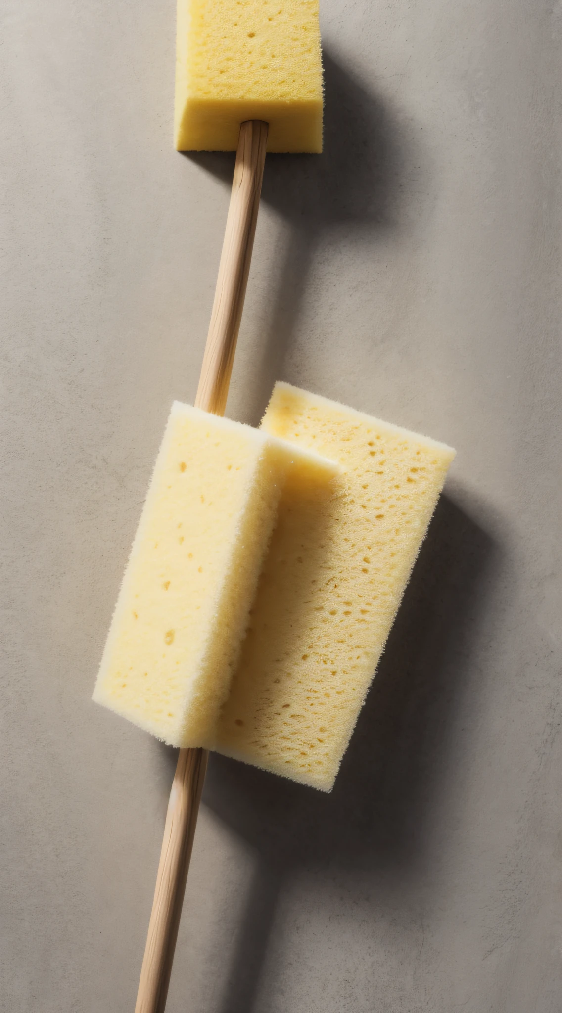 a sponge on a stick