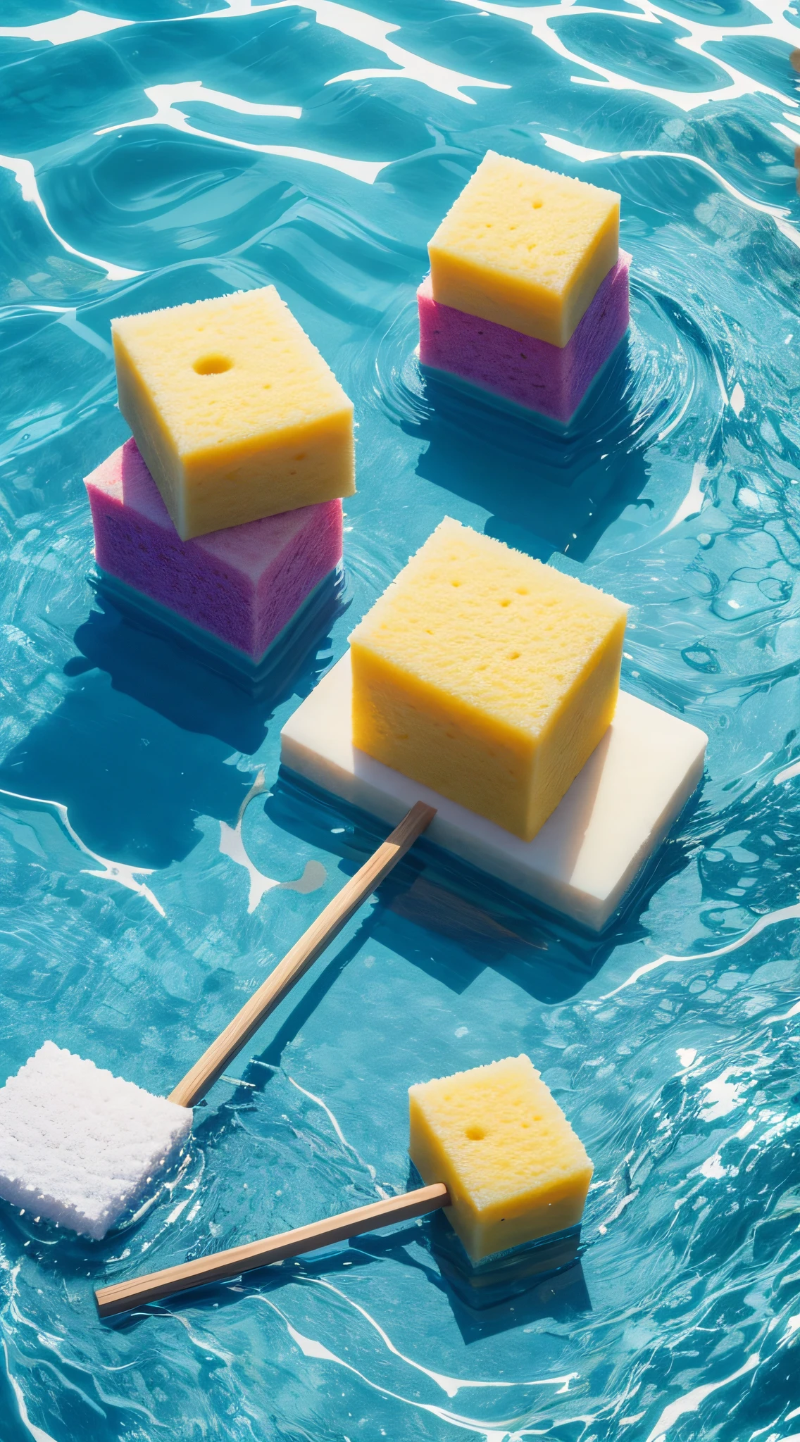 a sponge on a stick so that you can wash