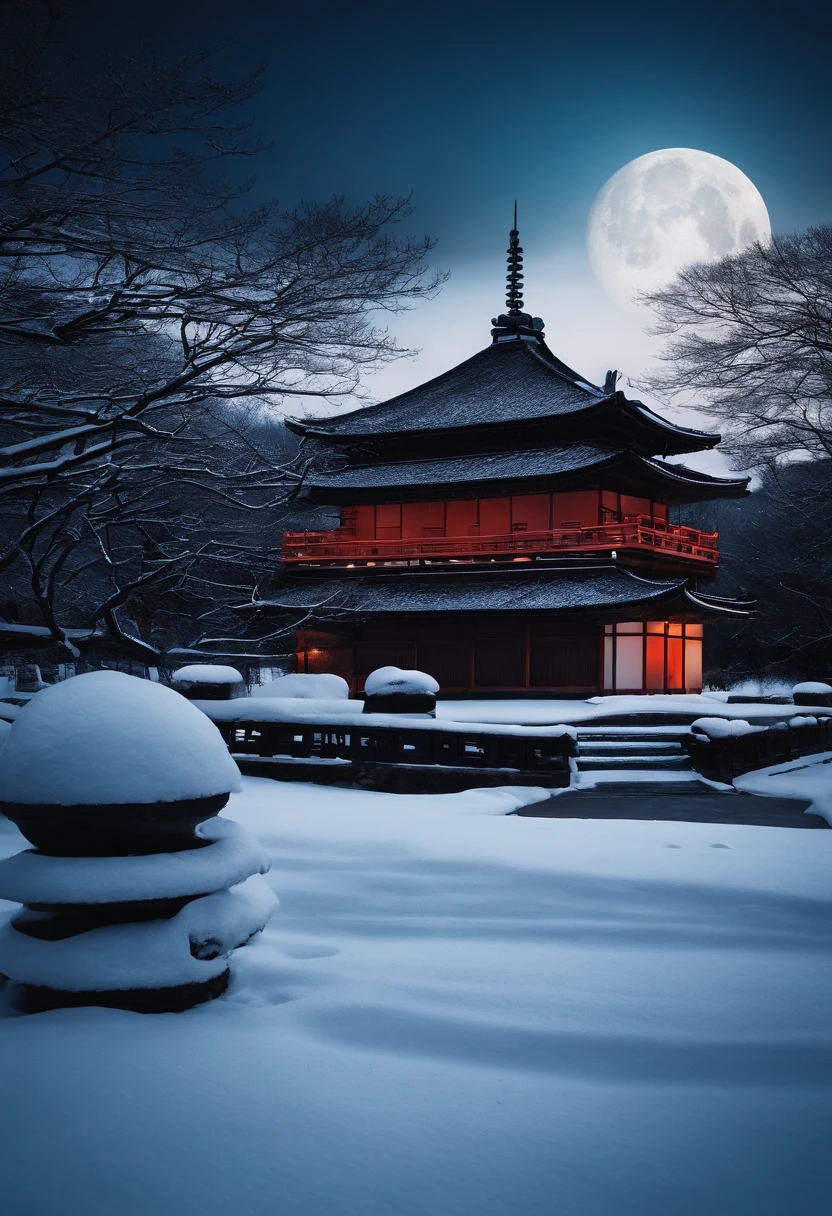high-class　shodo　Winters　themoon　Mysterious simplicity