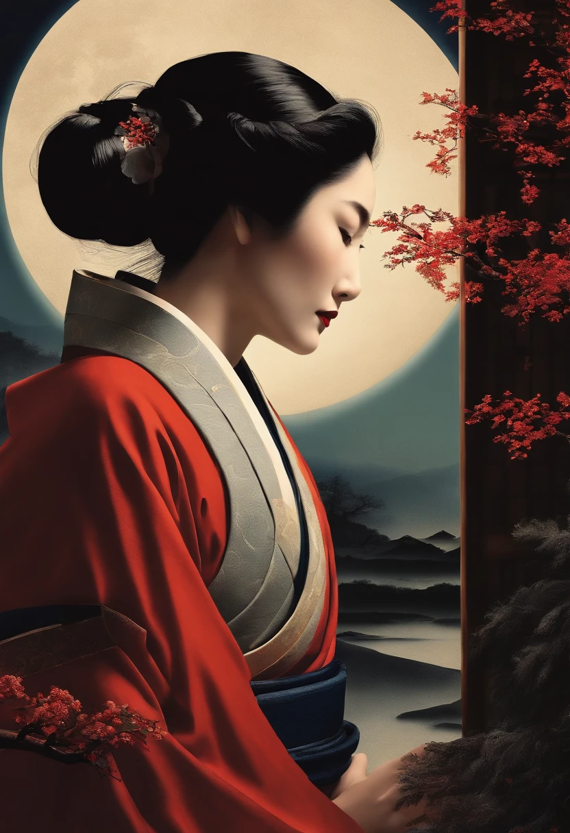 high-class shodo Winters themoon Mysterious simplicity