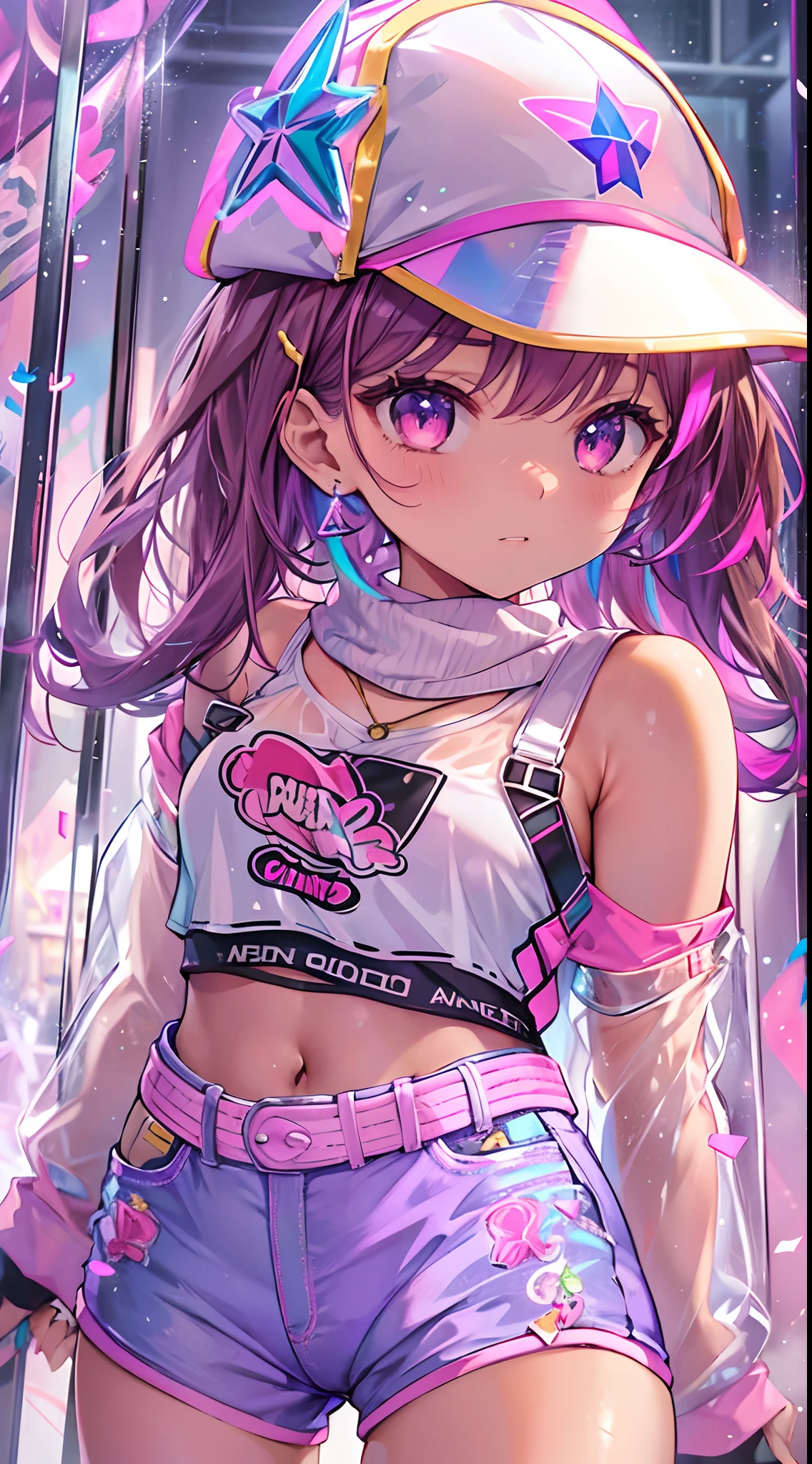 rave girl,(((1girl))),((extremely cute and beautiful black hair girl)),

(large :1.4),(((short black messy hair,black hair))),(((pink_eyes:1.3))),intricate eyes,beautiful detailed eyes,symmetrical eyes,big eyes:1.3,((heart shaped pupils)),((fat)),(((lustrouin:1.5,bright skin: 1.5,skin tanned,shiny skin,very shiny skin,shiny body,plastic glitter skin,exaggerated shiny skin,illuminated skin,wet legs))),detailed body,(detailed face),

cute,slutty,seductive,erotic,(((n,

zettai ryouiki,revealing clothing,show skin,((black leotard, pink cropped hoodie, pink thigh high socks,)),((wet clothes,intricate outfit,intricate clothes)),

(dynamic pose:1.0),embarrassed,(centered,scale to fit dimensions,Rule of thirds),

outdoor,((beach rave party)),scenery:1(intricate scenery)),((beach rave party background)),beave party atmosphere,Summer bearty,sand,beach party behind,hazed orange sunsetng to the atmosphere of a summer beach party,beach party atmosphere,Boom festivalpean rave,Cyce festival,time golden,Ozora festival,sea,horizon,palm,palm trees,Christmas lights,

(Glossy rave ornaments),highres,sharp focus,(ultra detailed,extremely detailed),(photorealistic artwork:1.37),(extremely detailed CG unity 8k wallpaper),(((vibrant colors,vibrant theme))),(intricate),(masterpiece),(best quality),artistic photography,(photography taken by sldr),(intricate background),perfect rendered face,perfect face details,realistic face,photo realistic,((intricate detail)),(((realism))),
