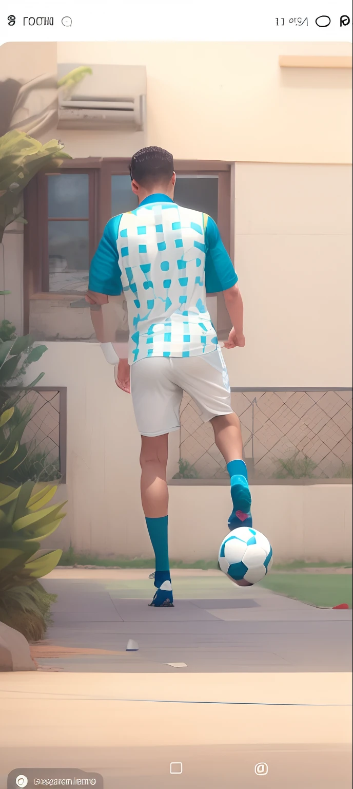 there is a boy that is playing with a soccer ball, one legged amputee, mohamed chahin style, trending dribble, trending on dribble, football player, legs replaced with human legs, playing soccer, artificial limbs, at instagram, prosthetic leg, doing a kick, realistic footage, soccer player, two legged with clawed feet, stylish pose, facebook post