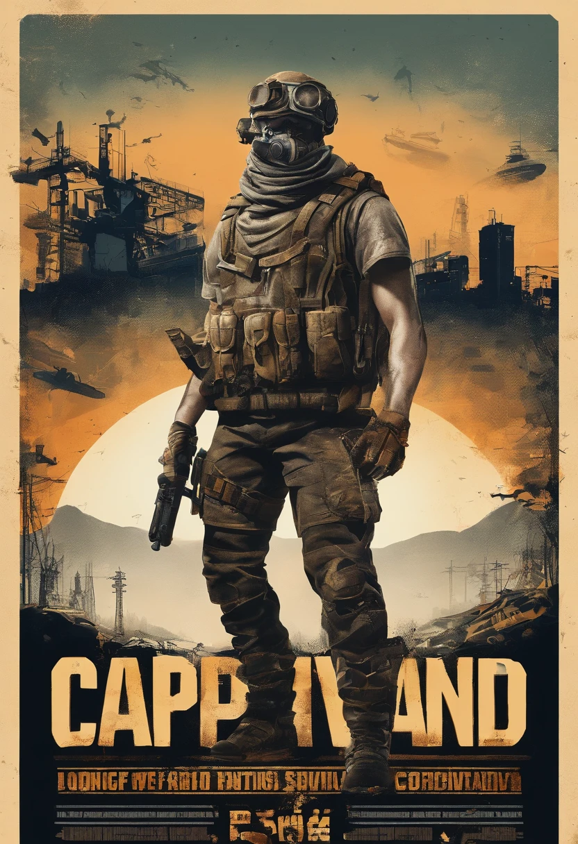capa de livro, Post apocalyptic, survival