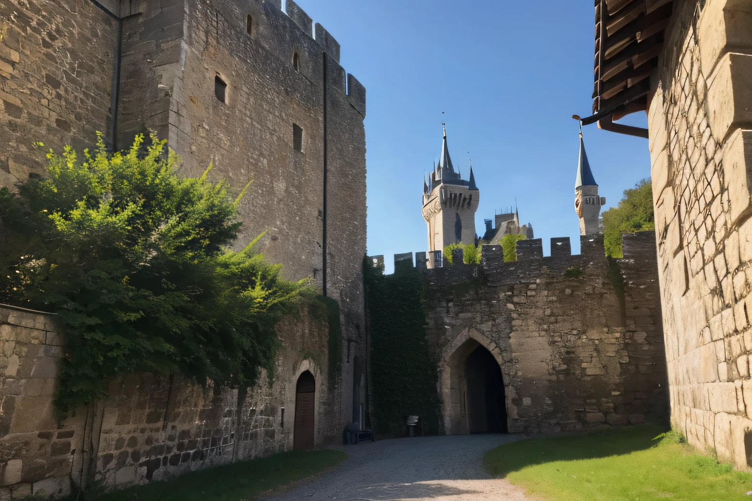 medieval times,European,castle wall,In the daytime