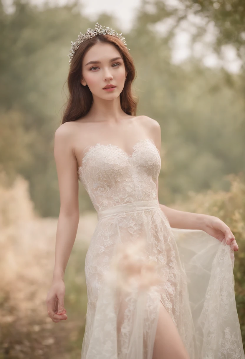 Miss World 1 Girl,(full body Esbian:1.4),Polycystic ovary,bare-legged,独奏,(:1.2)Hatflower,
Cinematic lighting,strong contrasts,Romantic realist style,high level of detail,(Fairytale scenes),Rose,Yellowflower,Red flower,Bird,unit,make up,gemstone,Head dress,Revealing black lace dress,Bare shoulders,  style-swirlmagic