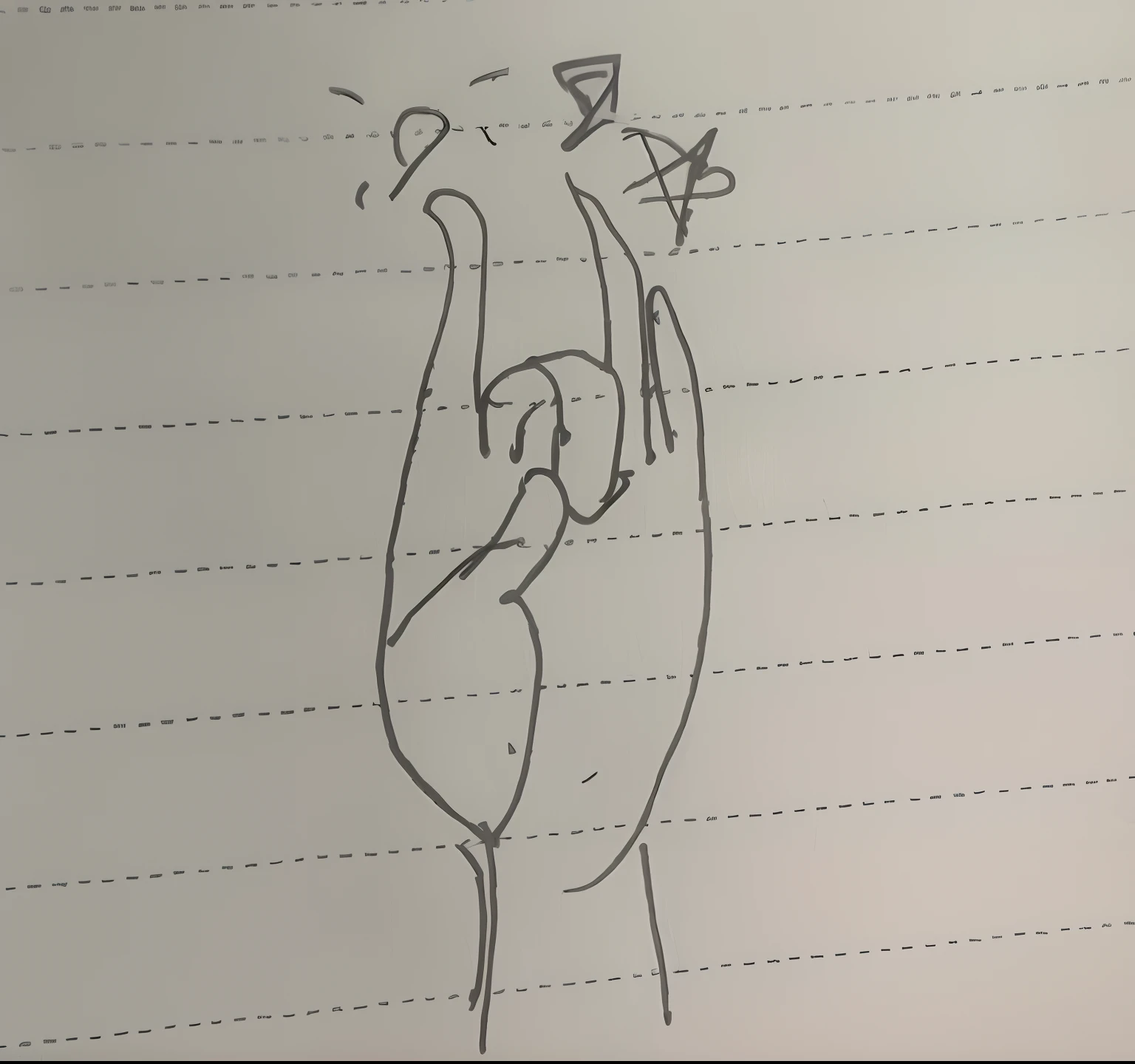 Someone draws a picture of a cat on a piece of paper, hand-drawn animation, gesture draw, handpainted, Simple drawing, badly drawn, handpainted, badly drawn, hand-drawn animation, heavy gesture style closeup, Perfectly drawn hands, hand sign, doodle hand drawn, hand drawn cartoon, corrected hand, stickfigure, outlined hand drawn