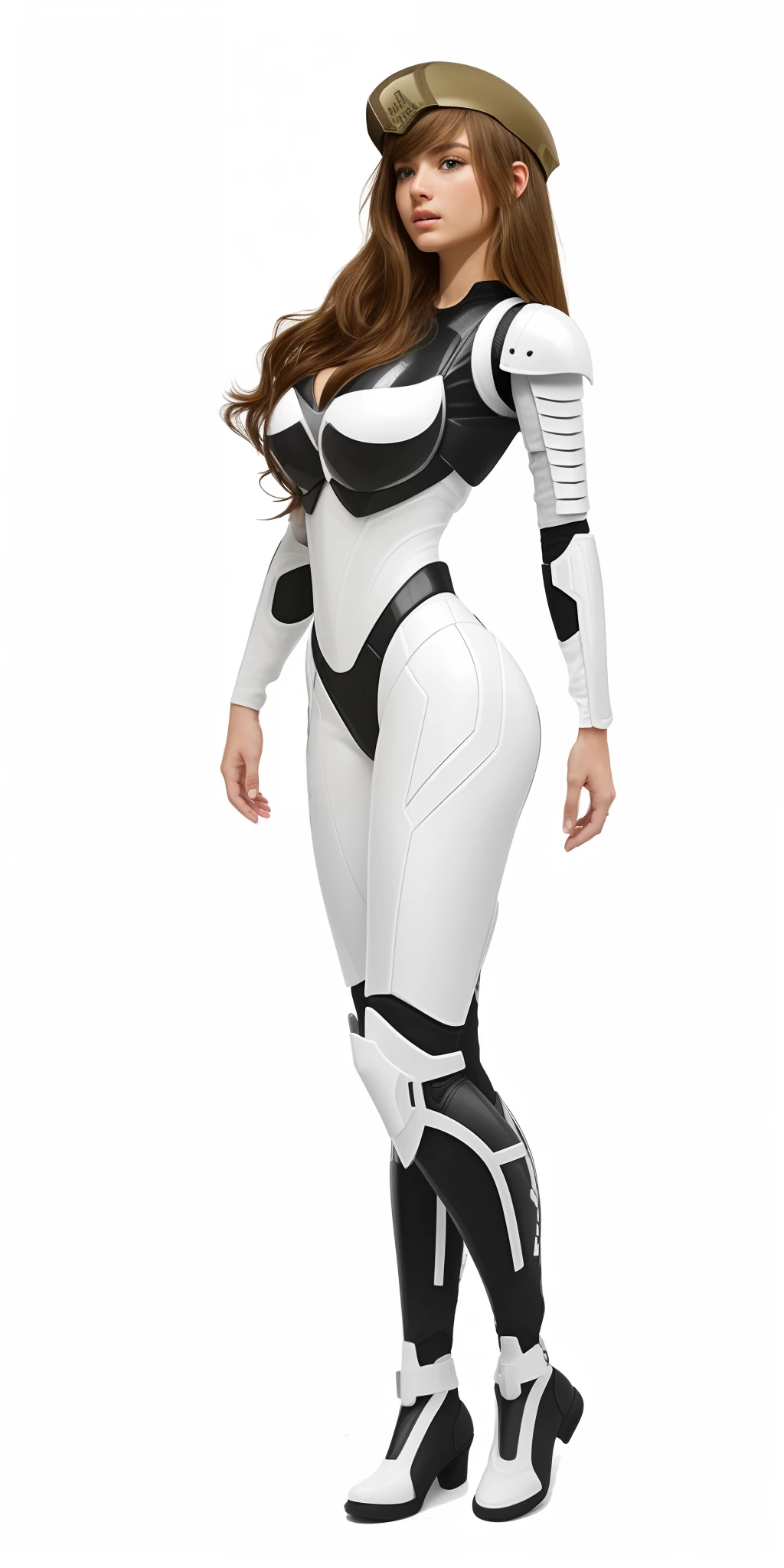 alien armor, black and white