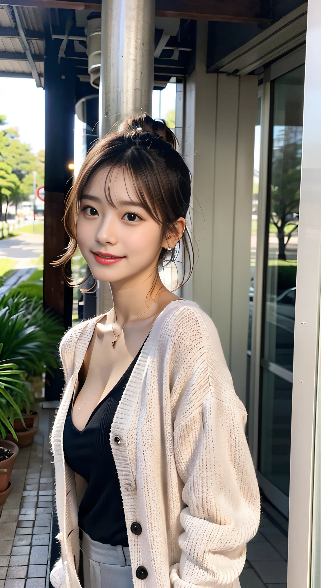 1girl, (top quality, masterpiece, ultra high definition, (photorealistic: 1.4), highly detailed, professional lighting smile, cute girl, beautiful smile), sheer white underwear, virtual YouTube, detailed skin texture, detailed cloth texture, beautiful and detailed face, collarbone, (ULZZANG-6500-V1.1:0.4), Tokyo, ((Luxuriously immersed in hot springs)). Full body view. (The head of the nipple and the toe of the camel are visible)