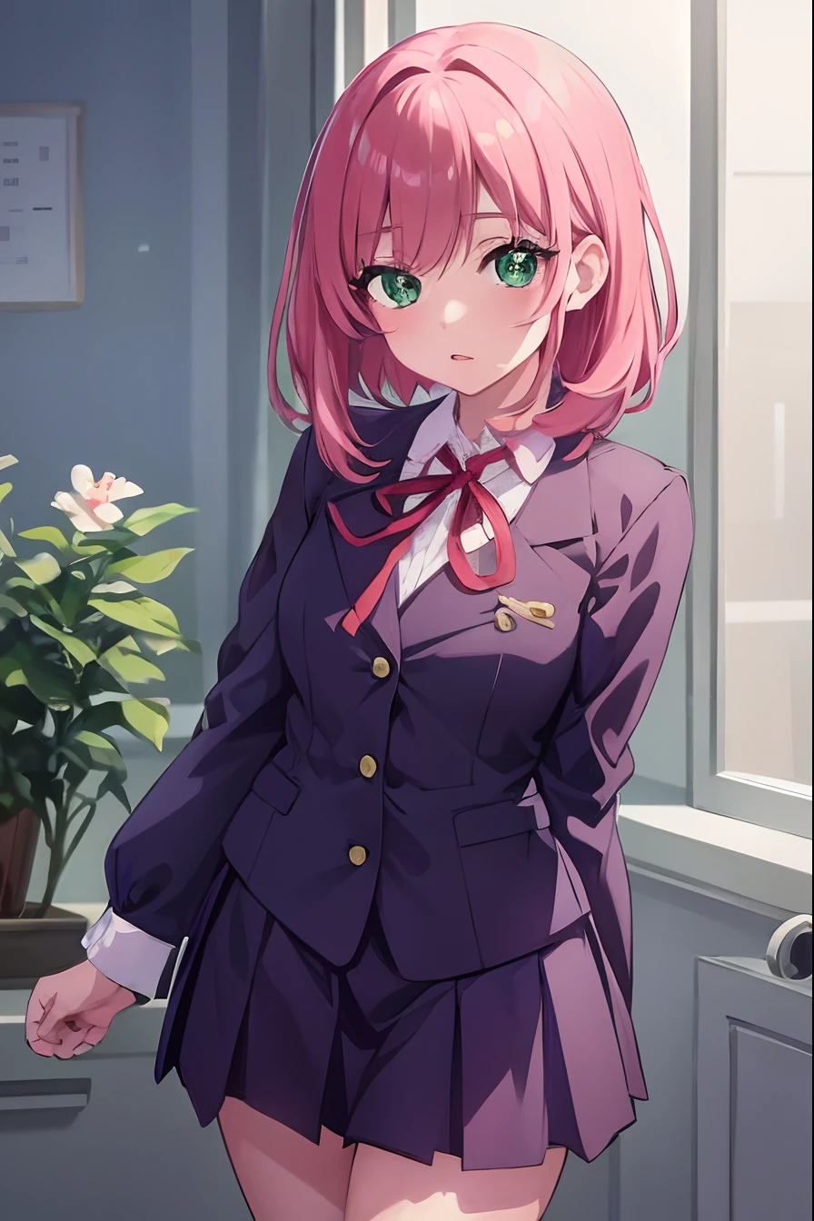 une femme en uniforme scolaire debout devant une fenêtre, Visuel d’anime d’une fille mignonne, Belle lycéenne d’anime, Smooth anime CG Art, séduisante fille d’anime, marin kitagawa fanart, Anime Moe Artstyle, écolière réaliste, Hanayamata, Une écolière hyperréaliste, Illustre Makinami, Jeune fille d’anime, une fille d’anime