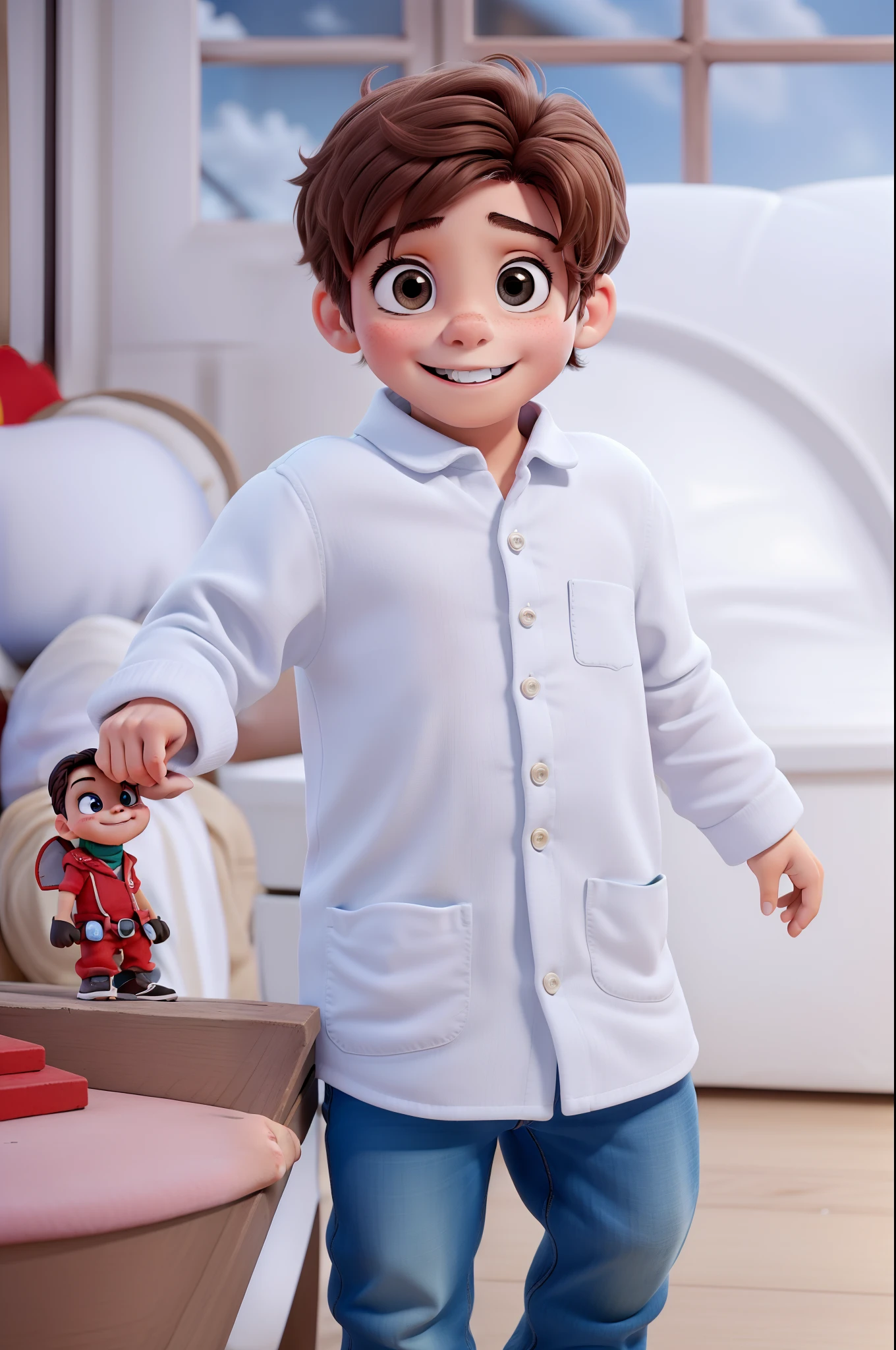 Johnny era um garotinho muito curioso. His little eyes shone with joy and his little heart was always full of enthusiasm