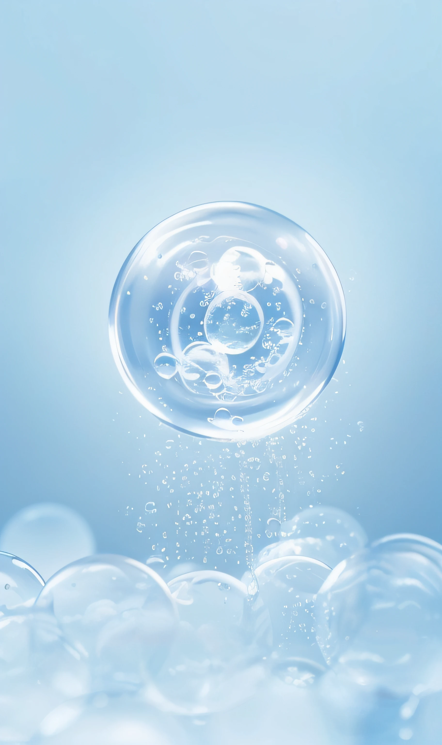 There is a photo of the sink,There are bubbles inside, water bubbles, bubbling skin, airbubble, water particle in front, water bubbles, water particulate, Soap Bubbles, Bubble, foamy bubbles, liquid simulation background, water particulate, Ethereal bubbles, Bubble background, bubbling liquids, bubbles of the impossible, drops of clean water, Soap bubbles