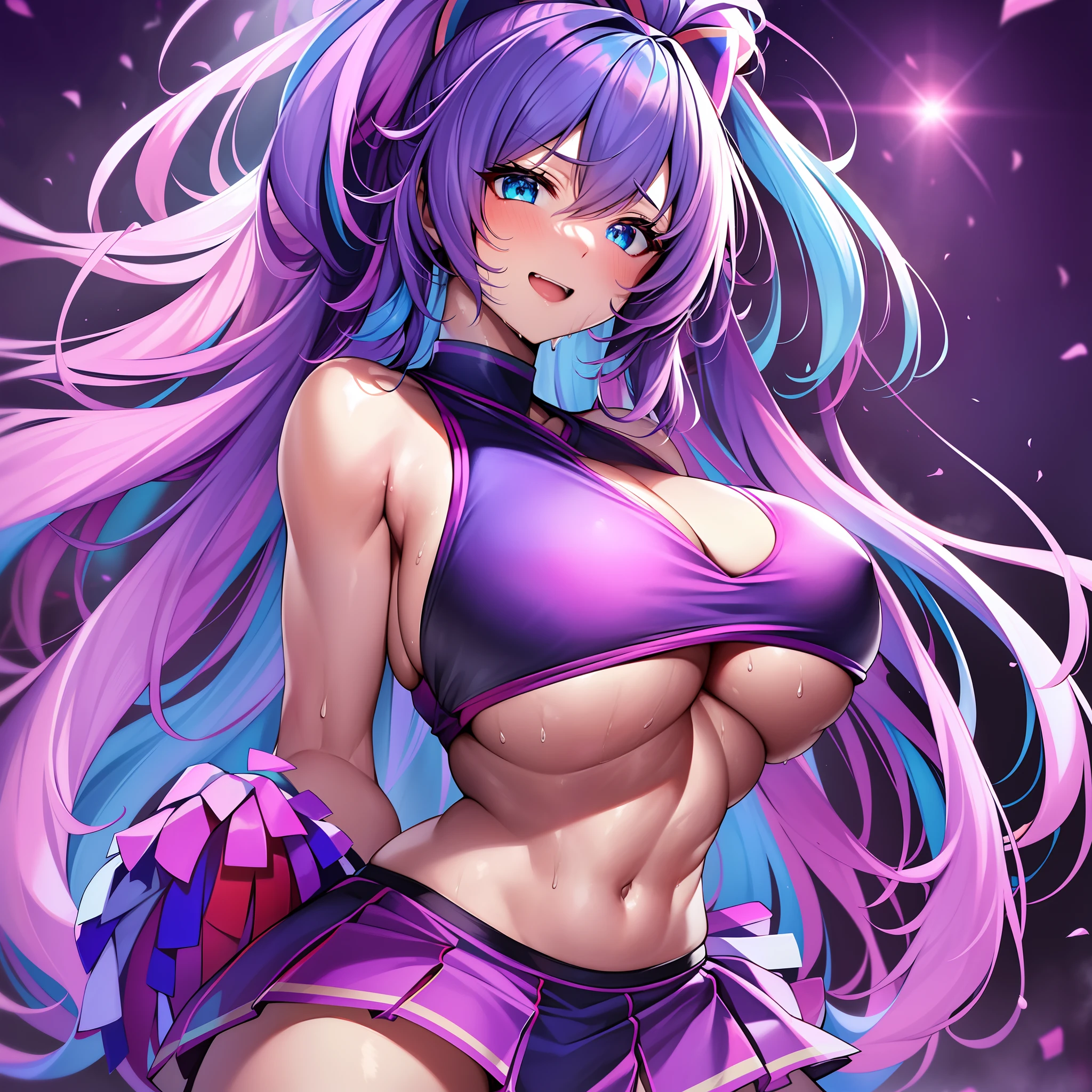masutepiece++, Best Quality++, ultra-defined++, ultra-defined++,4K++,in 8K++, (Background Focus)++, Highly detailed, (((pov from down)))+++、((playground))++, ((1 milf)), ((((cheerleaders))))++++, (((Colorful cheerleader outfit)))+++, ((((underboob))))++++, ((Colorful cheerleader))+ +, ((Highkick)) ++, ((Highkick)), (jumpping) +, (colourful hair),(Multicolor hair)、(meshing)、(The long-haired)、(appearance々Hairstyle)、 (Super shiny hair and skin), (Sunlight), ((Beautiful) ), (Huge breasts_Body: 1.5), (Huge breasts: 1.5), Muscular girl with clearly visible abs and muscles, Sweaty body, cleavage, Dynamism, (Cleansing and shaving abs, Muscle muscle thighs) +, A lively smile, Perfect eyes, Perfect hands, Perfect nose, Magic Battle Dark, Bright atmosphere, (wet effect) +, (light effect), (Cinematic light) + , (Like a movie of lights) +
