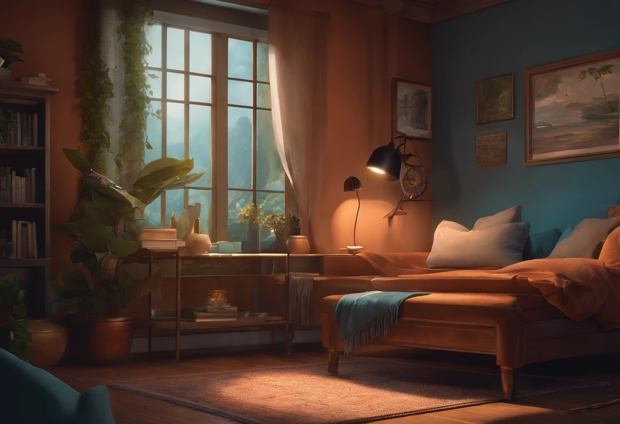 There is a poster,There is a picture of a book and a clock on it, concept art inspired by NEVERCREW, trending on behance, Digital art, A beautiful artwork illustration, digital concept art illustration, in style of digital illustration, Poster illustration, stunning digital illustration, 8 K illustration, 8K illustration, 2d matte illustration, Illustration 8 K, 2D illustration