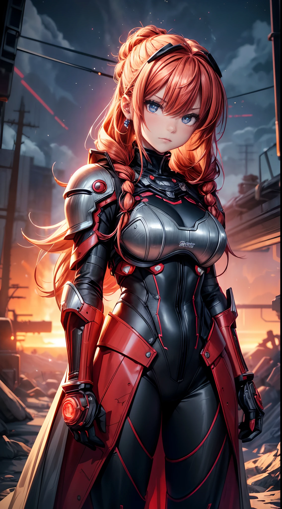 Nino Nakano,armadura de halo infinite,bosque noche,combate