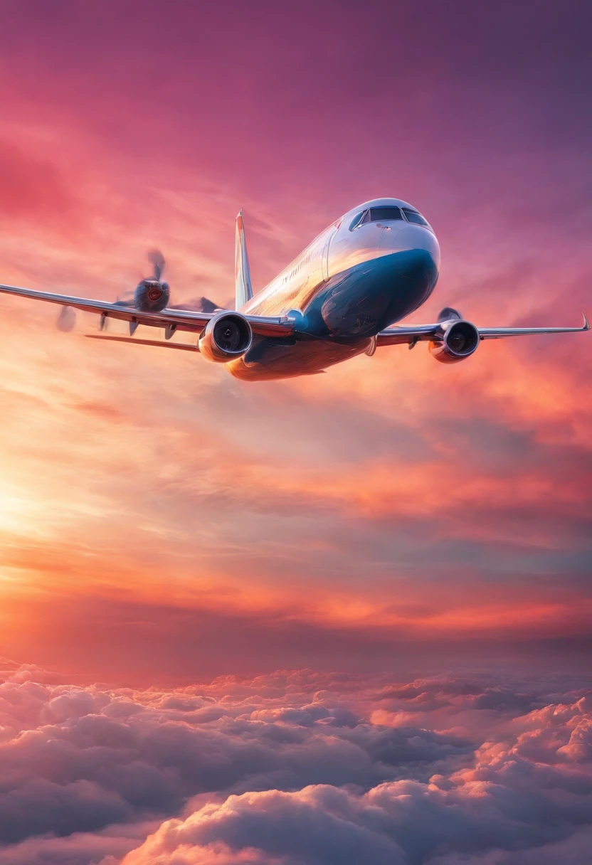Close-up of cloudy sunset and airplane flying in the sky, Amazing skies, Amazing skies, Stunning sunset, brilliant sunset, A very colorful heaven, Amazing reflections of the sky, Colorful clouds, colorful sunset, Sunset clouds, Cloudy sunset, Glowing clouds, fire in the sky, Fire reflection, Spectacular sunset, Beautiful sunset, Colorful sky, Fire from the sky