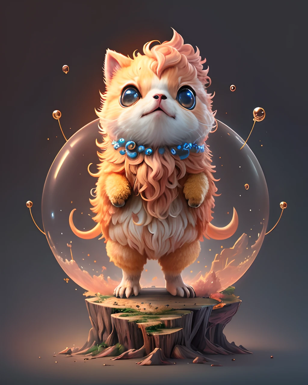 (Best quality,8K,A high resolution,Masterpiece:1.2),Ultra-detailed,Inspired concept art,adorable creature,Stable diffusion cues,Cu73Cre4ture programmer,Unleash your imagination!