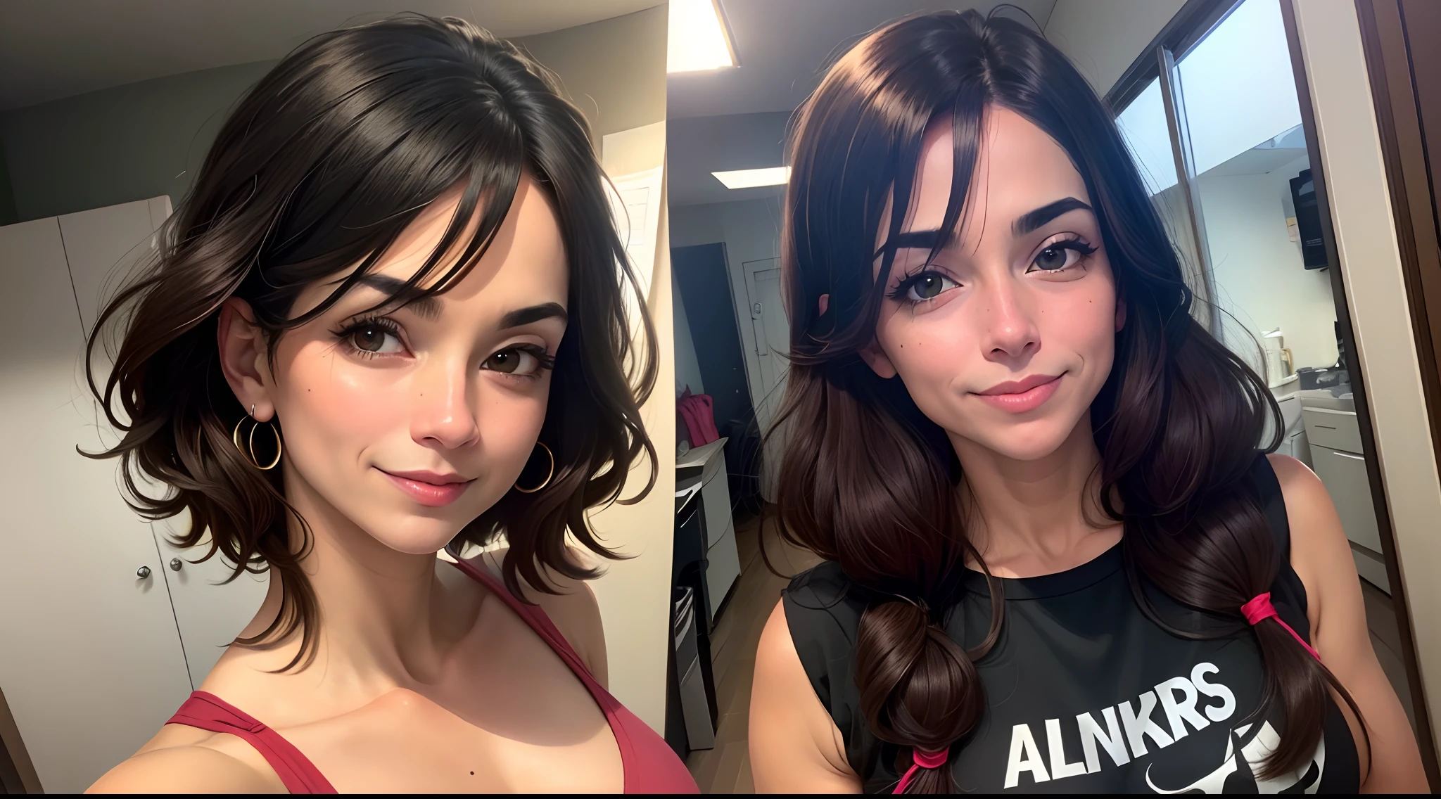 Branca ,cabelo preto, 46 anos, 1,64 de altura,