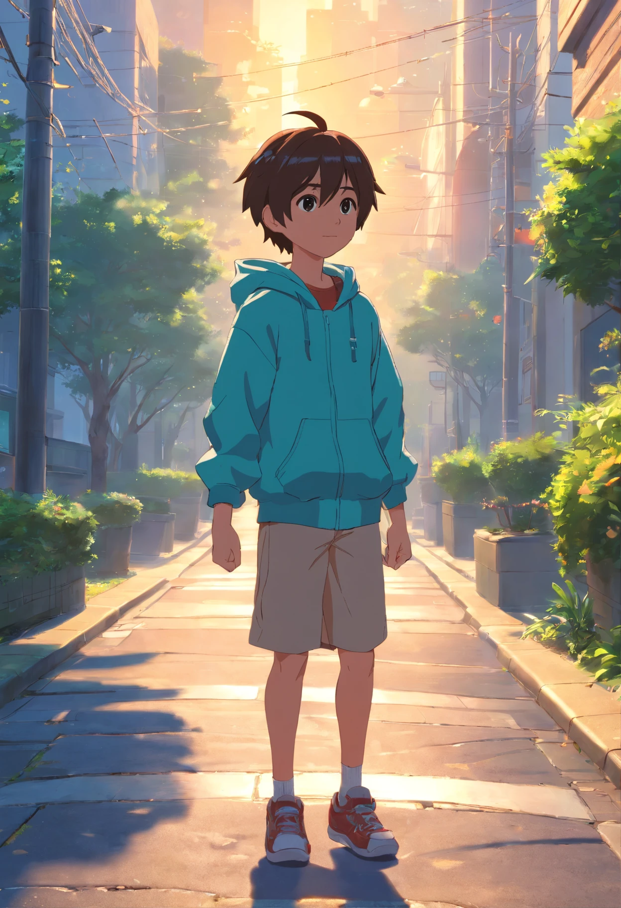 (Pixar 1.23 estilo) 1 menino ((parte superior do corpo frente, tiroteio de busto)), sozinho, e chiorena, Tracksuit Bonito, menino, korean child, parque infantil, ((obra-prima, mais alta qualidade)), (composite lighting) Cabelo pretos