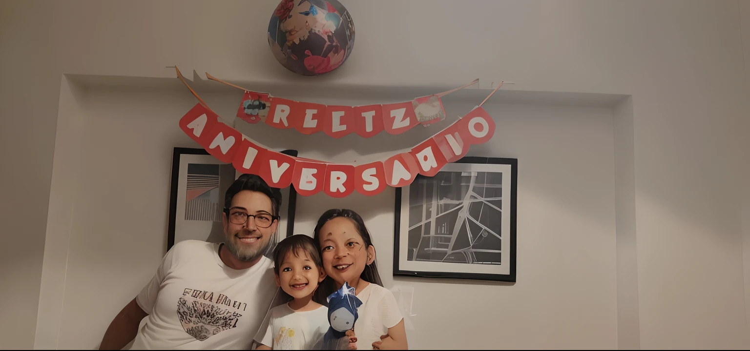 There's a man and a woman and a child posing for a photo, he is! cerca de 3 0 anos de idade, imagem de perfil, ele tem cerca de 30 anos, ele tem cerca de 3 0 anos de idade, Feliz!!!, happy birthday, imagem de qualidade muito baixa, In Sao Paulo, celebrating a birthday, muito feliz!, ele tem 3 5 anos