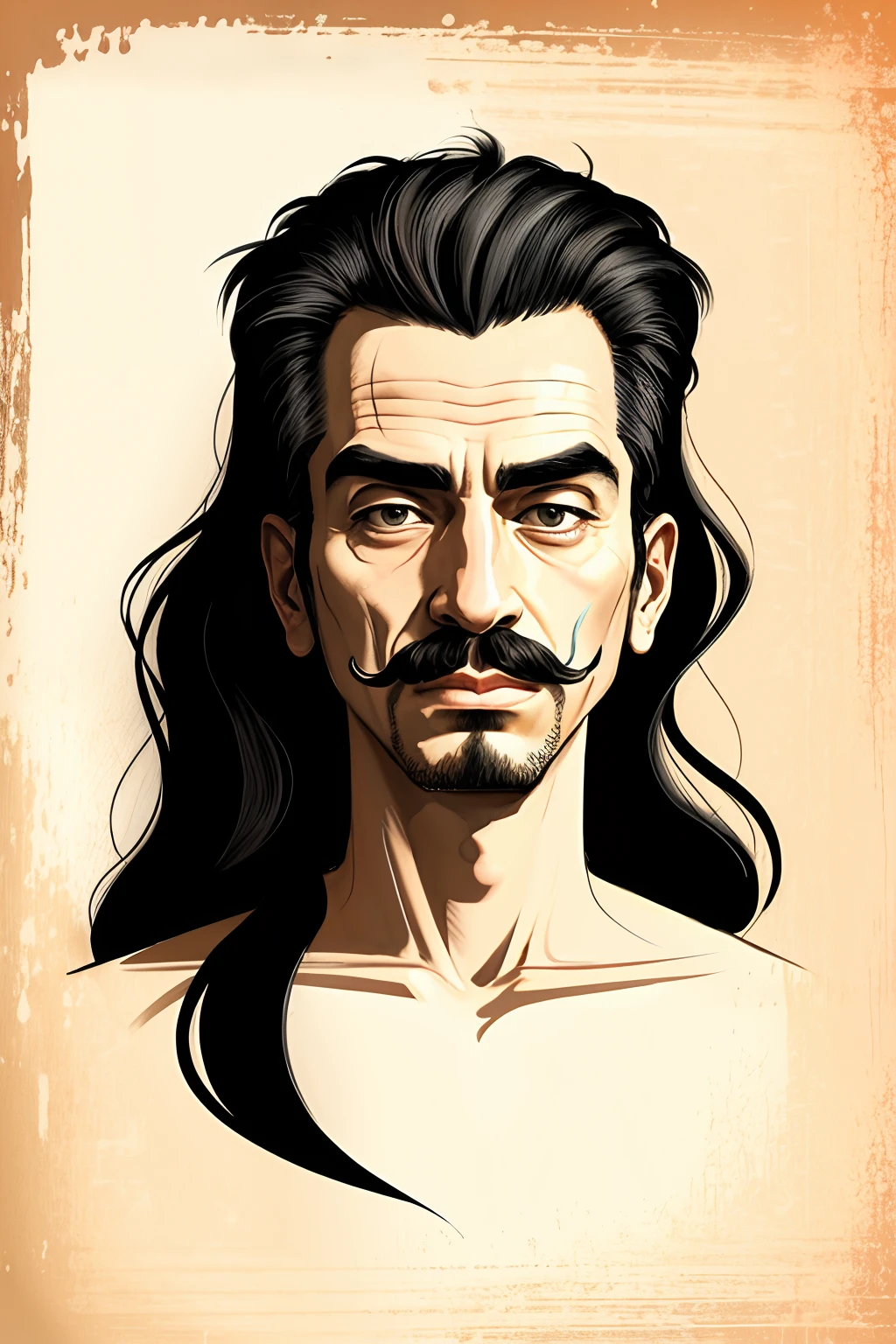 Draw me my portrait in the style of Dali