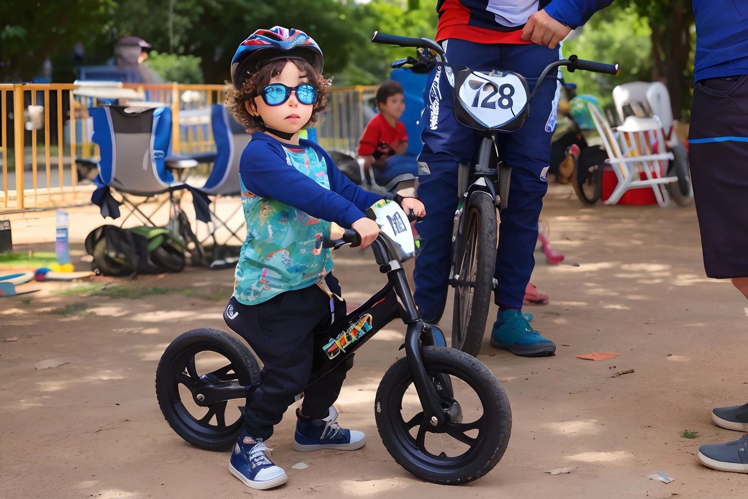 There is a riding a bicycle with a helmet on, cool looking, menino bonito, cabrito, kid a, edu za, especial, garotada, anda de bicicleta, parece realista, 2 anos, garotinho, na pista de corrida, Directed by: Siona Shimshi, Directed by: Felipe Seade, parece inteligente, Motivacional, Awesome, por Romain brook, Rapazes
