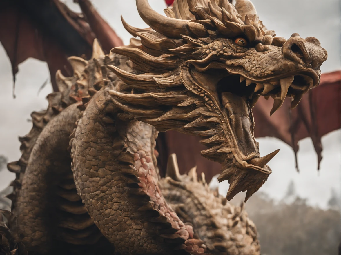 ((masterpiece, best quality, highres, UHD, perfect pixel, depth of field, 4k, RTX, HDR)), there is a picture of red cloud and white chinese dragon, stunning digital illustration, beautiful digital artwork, a beautiful artwork illustration, stunning gorgeous digital painting, soft digital painting, (while dragon:1.3), ((red cloud)),((high detailed))
