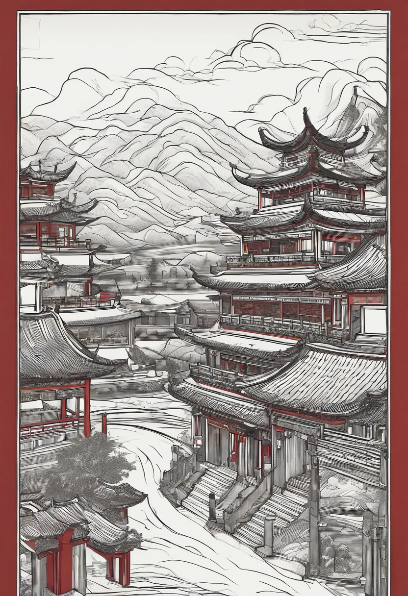 Ming Dynasty folk street map