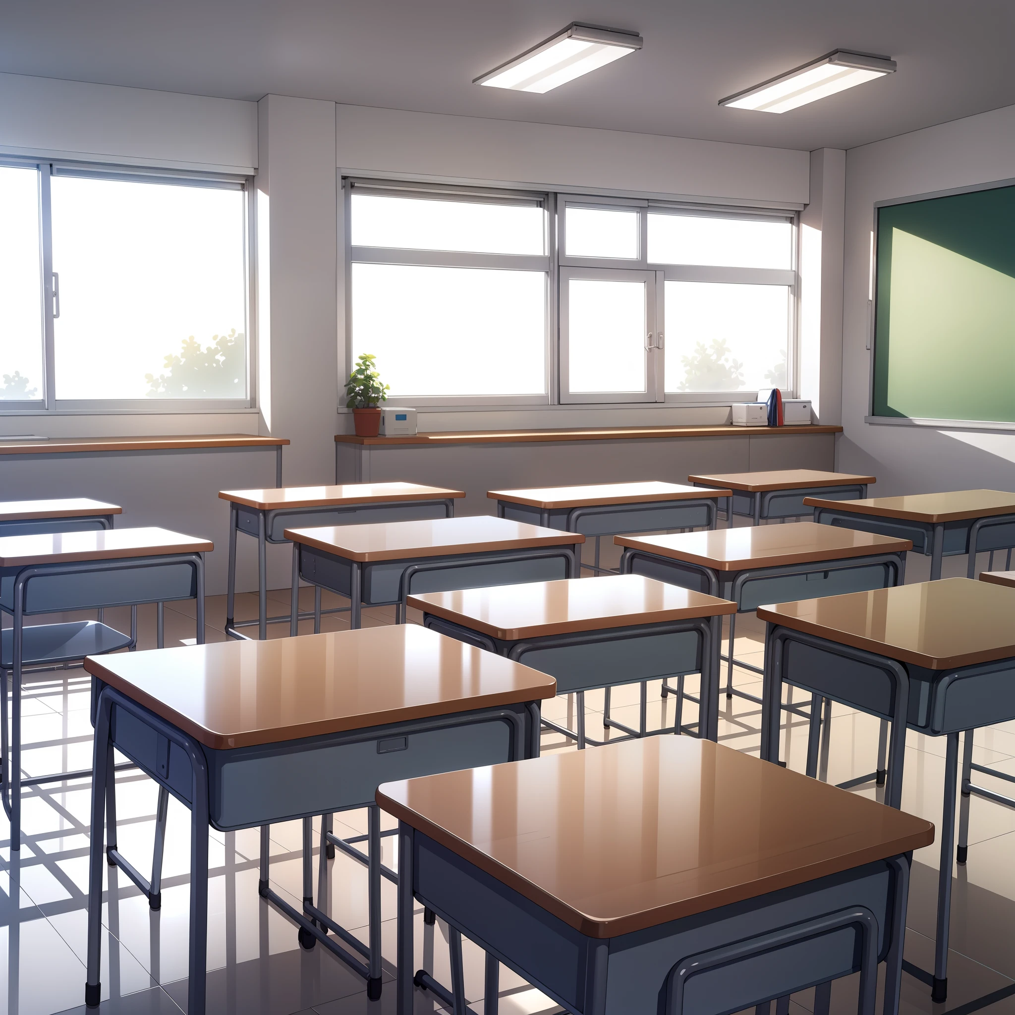 school classroom, no people, only background