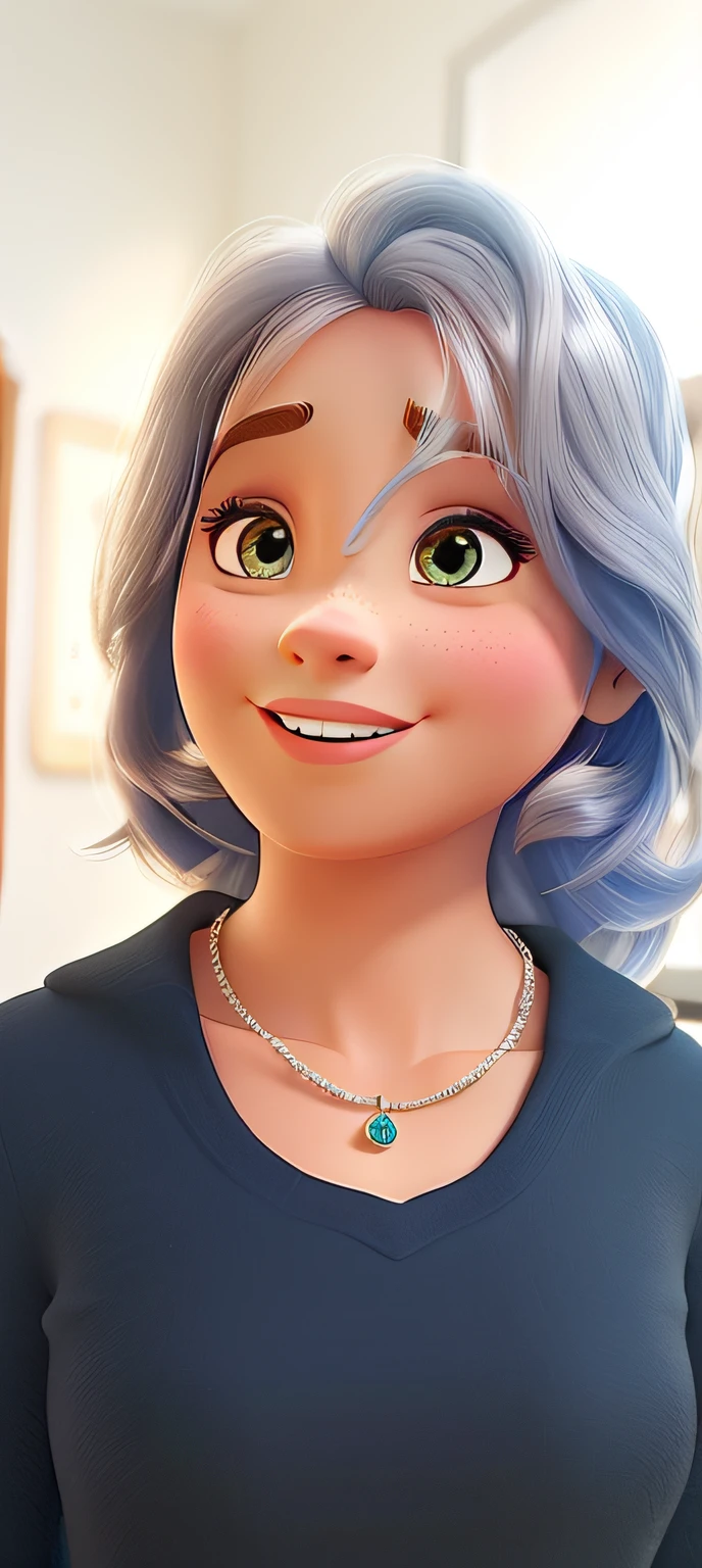 uma mulher, estilo disney pixar, alta qualidade, melhor qualidade