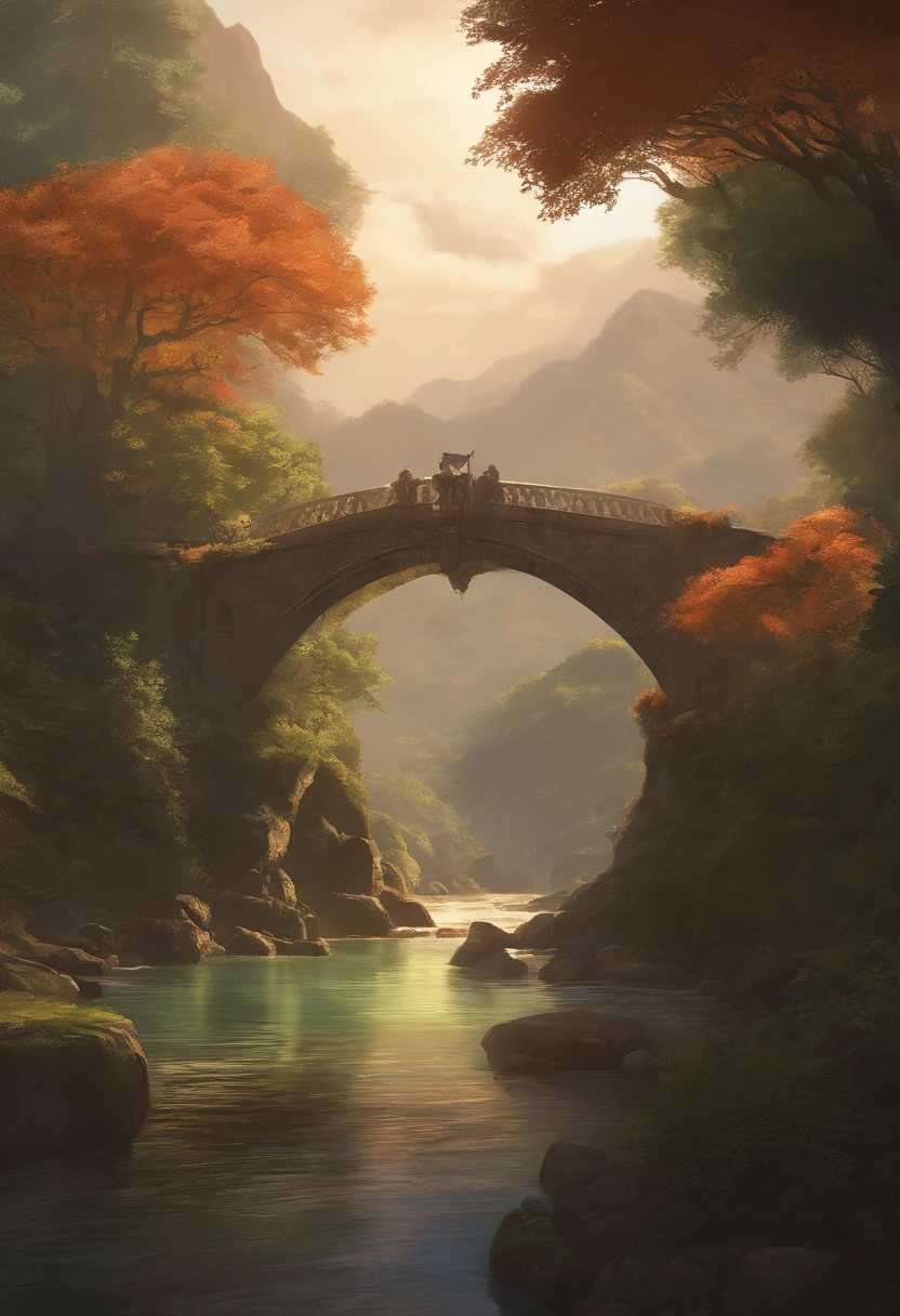 ponte entre os mundos, Magnificent, fechar para cima, Detalhes, foco nítido, elegante, altamente detalhado, illustration, intrincado, Beautiful, Artstation on trend, Pixiv, arte digital, Directed by: Jordan Grimmer e greg rutkowski, WLOP, ghibli studio,