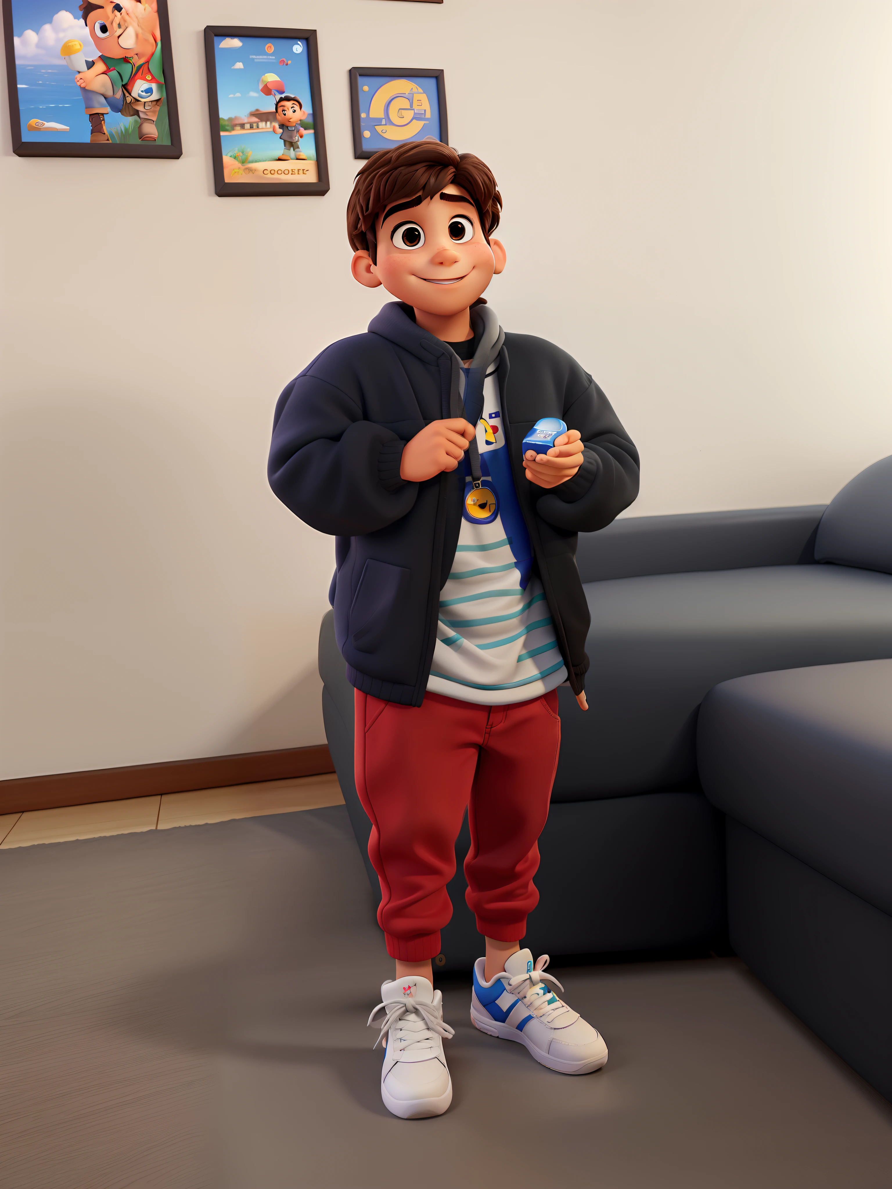 Um menino Disney pixar, alta qualidade, melhor qualidade