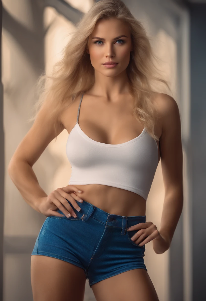 (mais alta qualidade, detalhes surpreendentes: 1.4), obra-prima, personagens originais, Natural volumetric lighting and better shadows, profundidade de campo profunda, Focus Of course, Retrato de um homem musculoso incrivelmente bonito de 40 anos, corpo inteiro, belo rosto viril, barba, attractive with eyes Is clear, sorriso sedutor, cabelo cinza curto desgrenhado, camisa branca apertada, jeans, (messy painted body: 1.05), (fundo de rua com lojas:  1.15), hospital, (arms down 1.2), bandaged broken arm, Pitoresco, overexposure, renderizado, fotorrealista, NSFW, ju, focado, Centrado, sensual, disco Rigido, 8k, DSLR, ..RAW