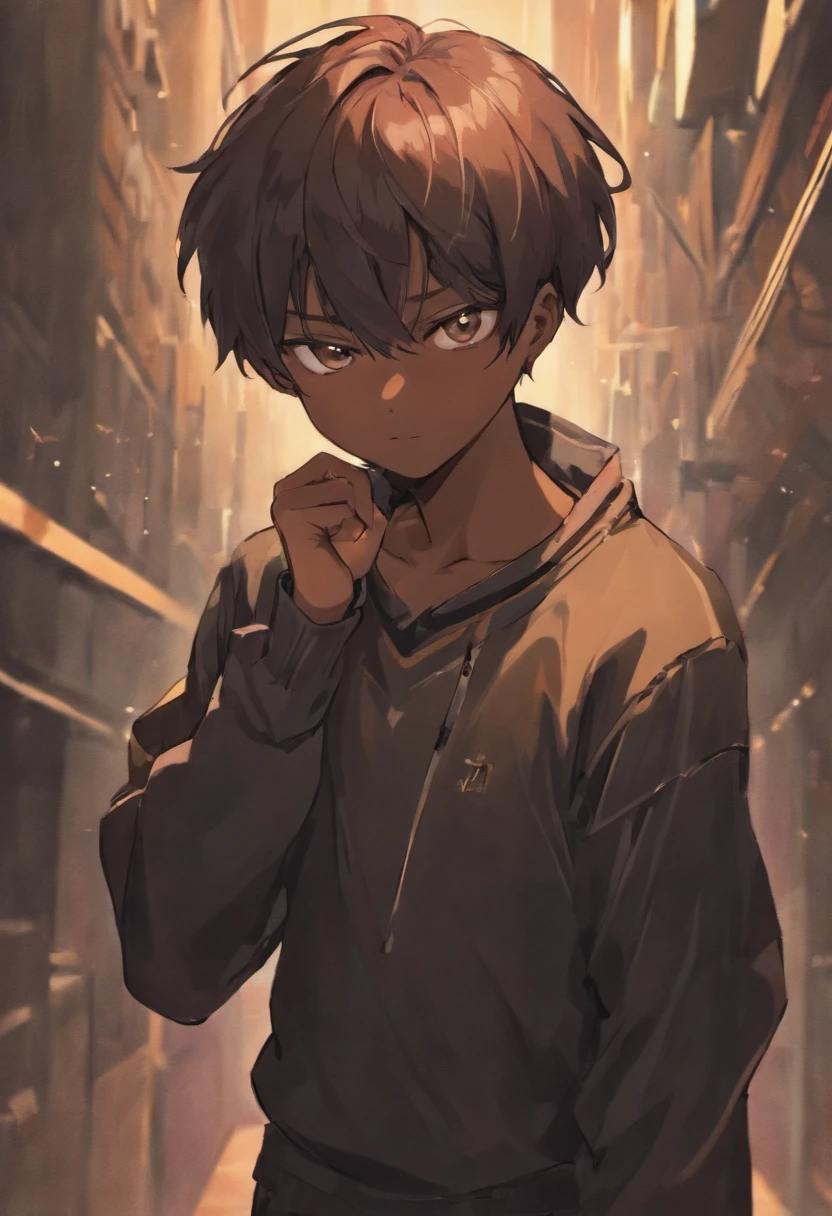 Black man with short hair,full bodyesbian,Detailed appearance,full bodyesbian,Extremely high quality,very high res,Japanese Manga Youth